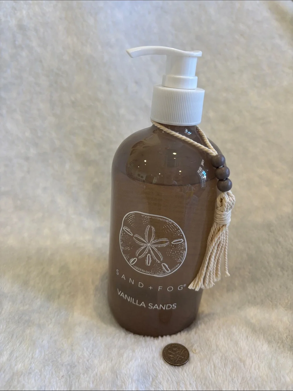 Sand + Fog Scented Vanilla Sands Hand Wash NWT 15.7oz Glass Pump